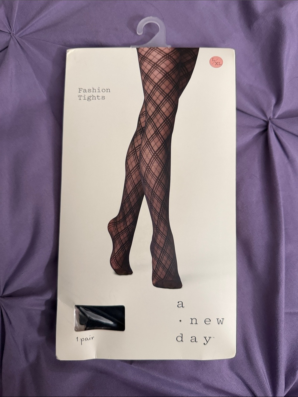 🫶🏼3 for $12!!🫶🏼a new day Black Crisscross Pattern Fashion Tights